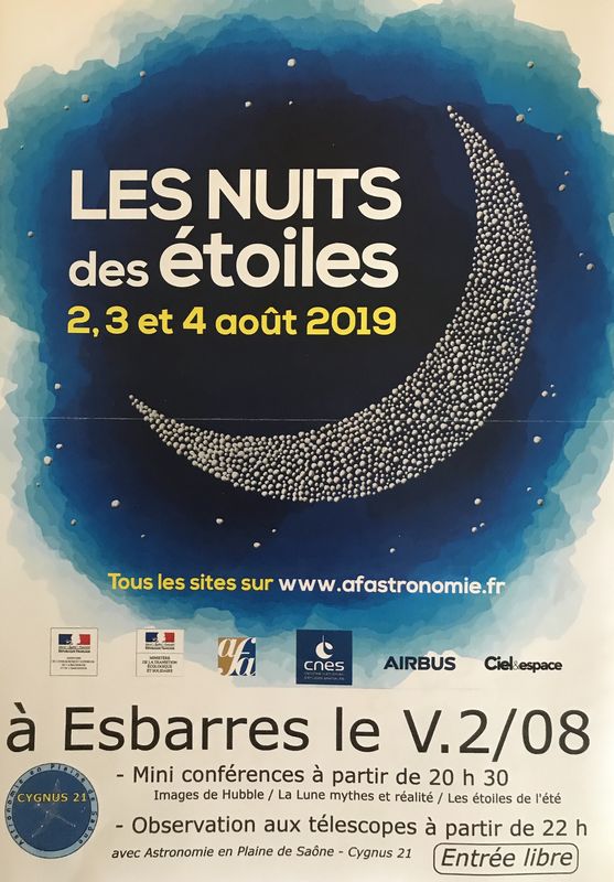 Affiche Nuit des étoiles 2019